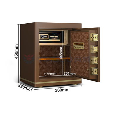 OEM Μέγεθος 1,5 Cu Ft Γραφείο Φακίδων Ασφαλιστικό Κουτί Σκληρό Χάλυβα 26±2KG