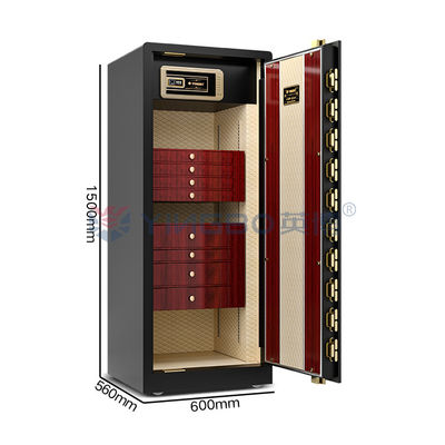 Διπλός συναγερμός Λούξου Smart High End Κοσμήματα Ασφάλεια Σκληρό Χάλυβα 170kg Ρολόι Ασφάλεια Με Winder