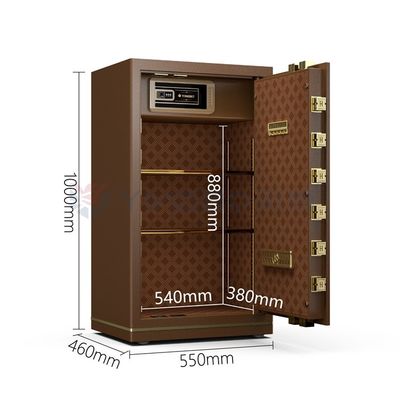 H1000mm Σκληρό χάλυβα πολυτελή γραφείο κλειδαριές δακτυλικών αποτυπωμάτων ασφαλές κουτί για την ασφάλεια YB/N7-100