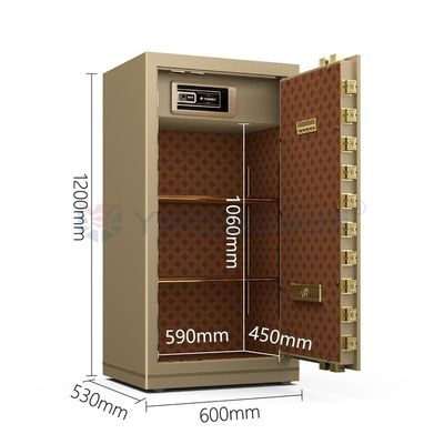 H1200mm Δύο συναγερμός πολυτελές χρηματοκιβώτιο για την ασφάλεια του γραφείου