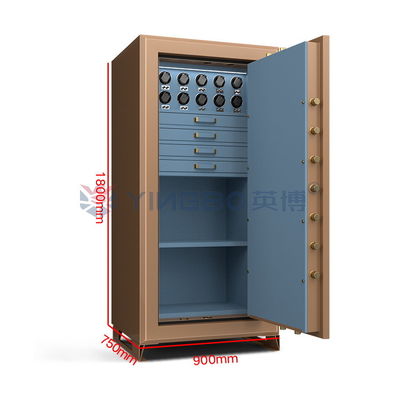 Luxury Jewely Watch Winder Ασφαλές κλειδί αποτυπωμάτων με πυρόστακτη