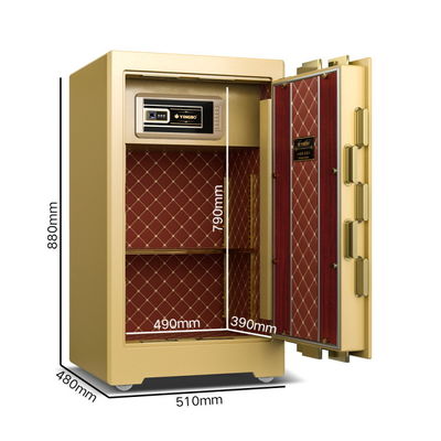 5.5 Cu Ft Δύο συναγερμός Τράπεζα ασφαλείας ασφαλείας 126±2kg 4 ανοικτές οδούς έξυπνο χρηματοκιβώτιο YB/ZY-80