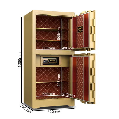 208±2kg Ασφαλιστικό θυρίδιο OEM Luxury Safes 4 ανοικτοί τρόποι YB/ZY-120D