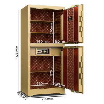 17.5 Cu Ft Ασφαλιστικό χρηματοκιβώτιο Τράπεζας βαθμού 4 ανοιχτούς δρόμους 278±2kg Yb/Zy-150d
