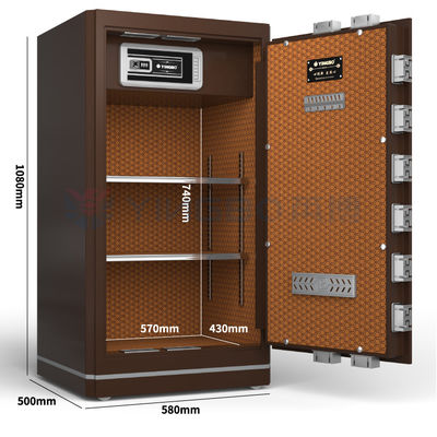 6.4 Cu Ft διπλό συναγερμό ασφαλές χρηματοκιβώτιο ασφαλείας για την οικιακή επιχείρηση YB/N6-100