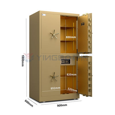 H1800mm Τρεις πόρτες κλειδαριά δακτυλικών αποτυπωμάτων θυρίδα χρηματοκιβώτιο κινητή θυρίδα χρηματοκιβώτιο χρηματοκιβώτιο