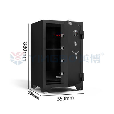 H880mm Σπίτι Προσωπική αποθήκευση Πυροσβεστικό χρηματοκιβώτιο Ακρυπτογραφητικό κλειδί Αντικλοπή