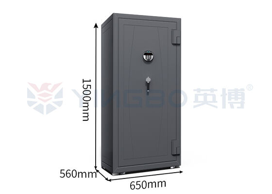 Θωρακισμένο Ασφαλές Κοσμημάτων και Ρολογιών με Δερμάτινη Επένδυση, Ανθεκτικό στη Φωτιά, με Μηχανισμό Περιστροφής Ρολογιών