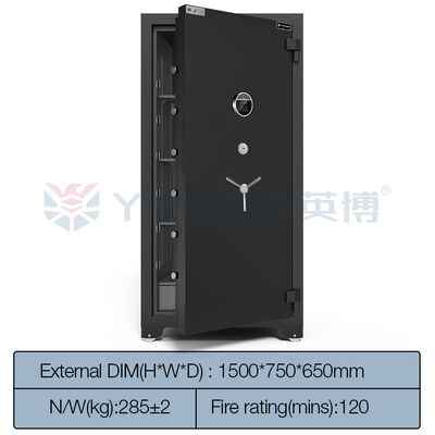Πάνω από 5 cu ft Πυροσβεστική ικανότητα 30-120 λεπτά Πυροσβεστικό χρηματοκιβώτιο