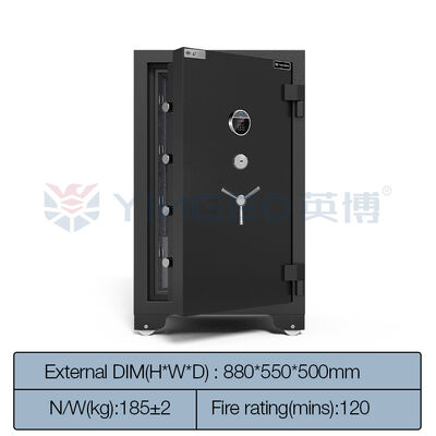 Fingerprint Password Fire Proof Safe Box Factory Wholesale Fire-resistant Storage Cabinet