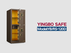 YB/RS-120D δακτυλικά αποτυπώματα κλειδαριά σπίτι χρηματοκιβώτια καφέ