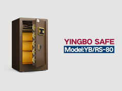 YB/RS-80 δακτυλικά αποτυπώματα κλειδαριά σπίτι χρηματοκιβώτια καφέ