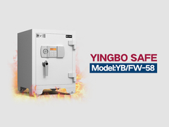 YB/FW-58 πυρόστακτο χρηματοκιβώτιο λευκό