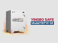 YB/FW-68 πυρόστακτο χρηματοκιβώτιο λευκό