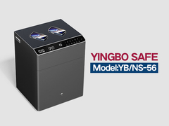 YB-NS-σκληρόχάλυβα νυχτερινό τραπέζι γκρι συρτάρι